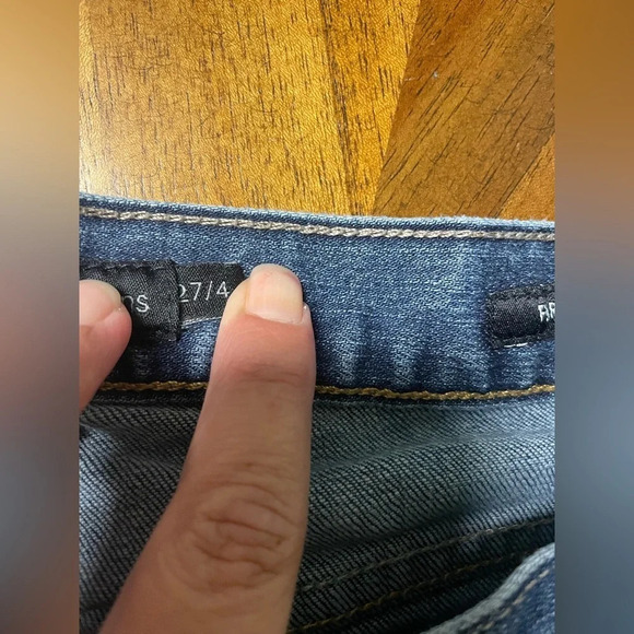 Calvin Klein Womens Flare Fit Distressed Jeans Size 27 - Picture 12 of 13